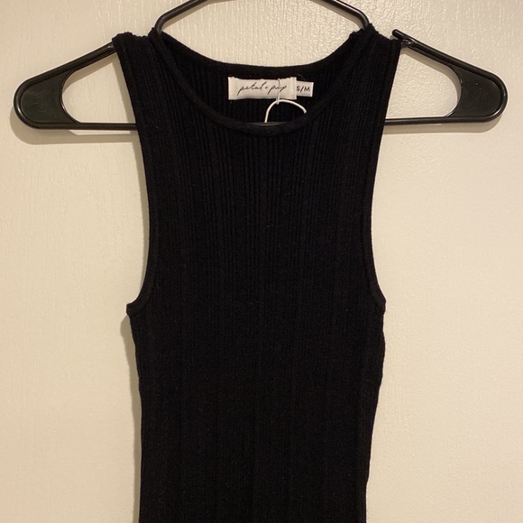 NWT Petal & Pup Black Midi Bodycon dress - Picture 4 of 8